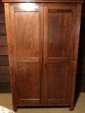 Large antique locking armoire