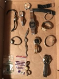 Group of 11 watches and more