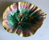 Antique Majolica leaf plate