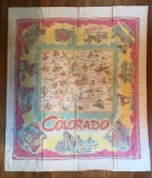 Vintage Colorado souvenir printed cloth