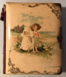 Antique celluloid photo album