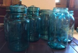 Group of 15 vintage canning jars