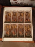 Vintage 8 pc. Butterfly glass set