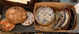 Large group of souvenir and other plates