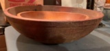 Group of two primitive wood bowls