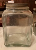 Vintage glass storage jar