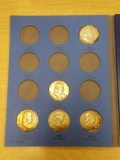 Group of 15 Franklin Silver Half Dollars in Whitman Folder.