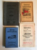 Group of 4 Antique Automobile booklets and instructions