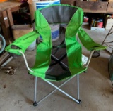 Green camping chair