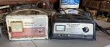 Group of two vintage battery chargers