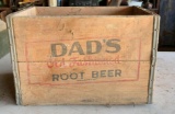 Vintage Peru Illinois dad?s root beer advertising wood crate