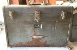 Vintage craftsman toolbox with files, tap and die, and more
