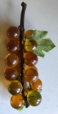 Vintage decorative plastic grapes