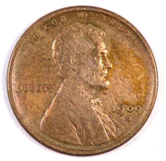 1909 S Lincoln Wheat Cent.