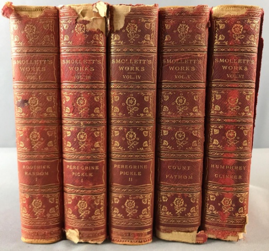 Antique books Smolletts Works 5 volumes