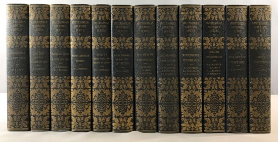 Antique books Smithsonian Scientific Series 12 volumes