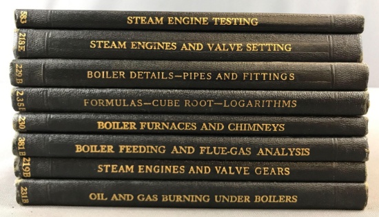 Vintage books 8 Steam Engine and Boiler textbooks