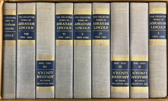 The collected works of Abraham Lincoln eight volumes in original shipping package