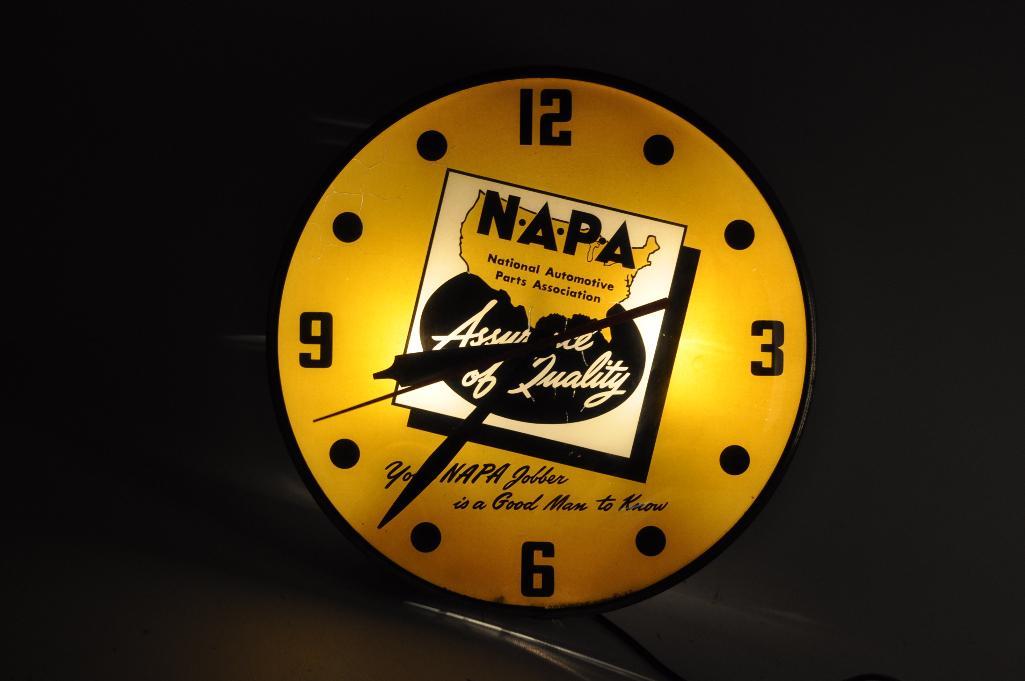 Vintage NAPA Auto Parts Light Up Advertising | Proxibid
