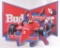 Budweiser Racing Metal Advertising Beer Sign