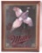 Vintage Miller High Life Wisconsin Pheasant Advertising Beer Mirror