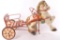 Vintage Pressed Steel Horse and Cart Pedal Car