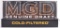 Vintage MGD Cold Filtered Light Up Advertising Motion Beer Sign