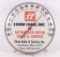 Vintage Farm Fans Inc. Advertising Thermometer