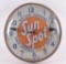 Vintage Sun Spot Orange Juice Light Up Advertising Clock