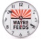 Vintage Wanye Feeds Light Up Advertising Clock