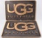 Group of 2 UGG Australia Advertising Brass Signs