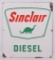 Vintage Sinclair Diesel Advertising Porcelain Pump Plate