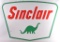Large Vintage Sinclair Double Sided Advertising Porcelain Sign