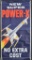 Vintage New Super Power-X Advertising Banner