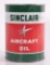 Vintage Sinclair Aircraft 1 Quart Advertising Oil Can