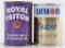 Group of 2 Vintage Union 76 Advertising Miniature Oil Can Coin Banks