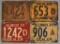 Group of 4 Vintage Dealer License Plates