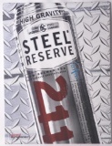 Steel Reserve 211 Metal Advertising Beer Sign