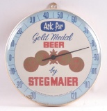 Vintage Gold Medal Beer by Stegmaier Advertising Thermometer