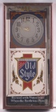 Vintage Heilman's Old Style Light Up Advertising Beer Clock