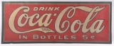 Vintage Coca Cola Metal Advertising Sign