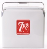 Vintage 7up Advertising Metal Cooler