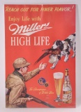 Vintage Miller High Life Advertising Poster