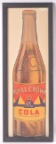 Vintage Royal Crown Cola Framed Advertising Bottle Poster