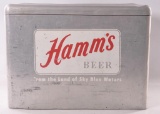 Vintage Hamm's Beer Metal Advertising Cooler