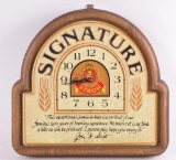 Vintage Stroh Signature Light Up Advertising Beer Clock