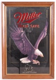 Vintage Miller High Life Bale Eagle Advertising Beer Mirror