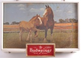 Vintage Budweiser Light Up Advertising Beer Sign