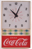 Vintage Coca Cola Light Up Advertising Clock