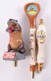 Group of 3 Advertising Beer Tappers